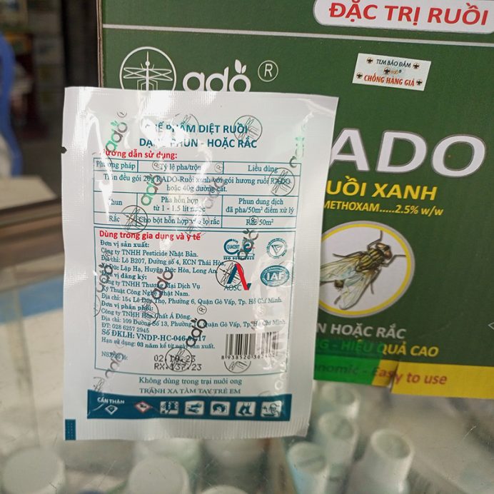 Hướng dẫn sử dụng thuốc diệt ruồi Rado