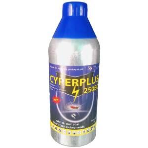 Thuốc diệt muỗi Cyper Plus 250EC chai nhôm 1 lít