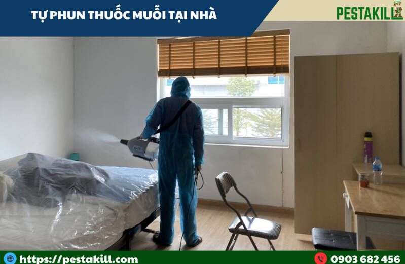 tự phun thuốc diệt muỗi tại nhà