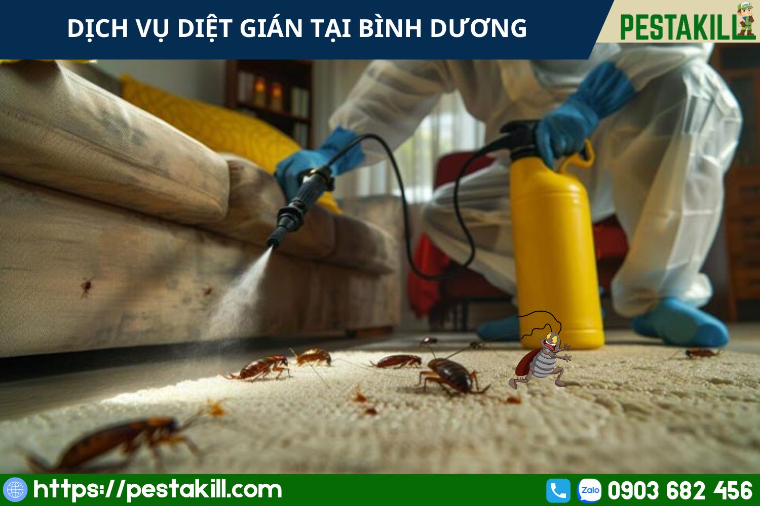 dịch vụ diệt gián tại bình dương