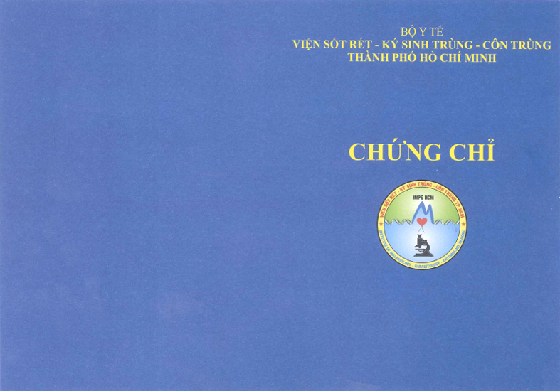 Chứng chỉ phòng chống côn trùng của Viện Sốt Rét - Ký sinh trùng - Côn trùng TPHCM Chứng chỉ phòng chống côn trùng của Viện Sốt Rét - Ký sinh trùng - Côn trùng TPHCM